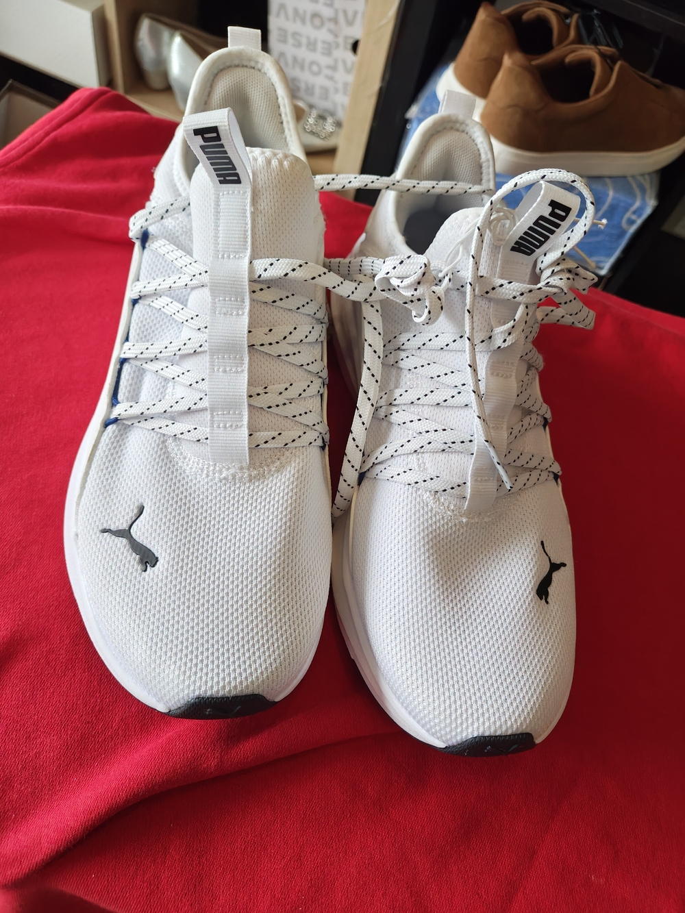 Puma Men's White Athletic Sneakers 8